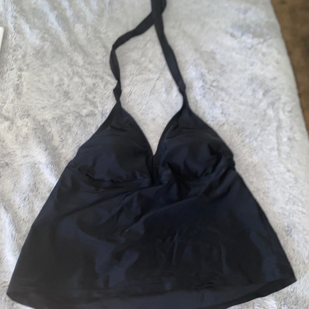 Black Swimwear Halter Top